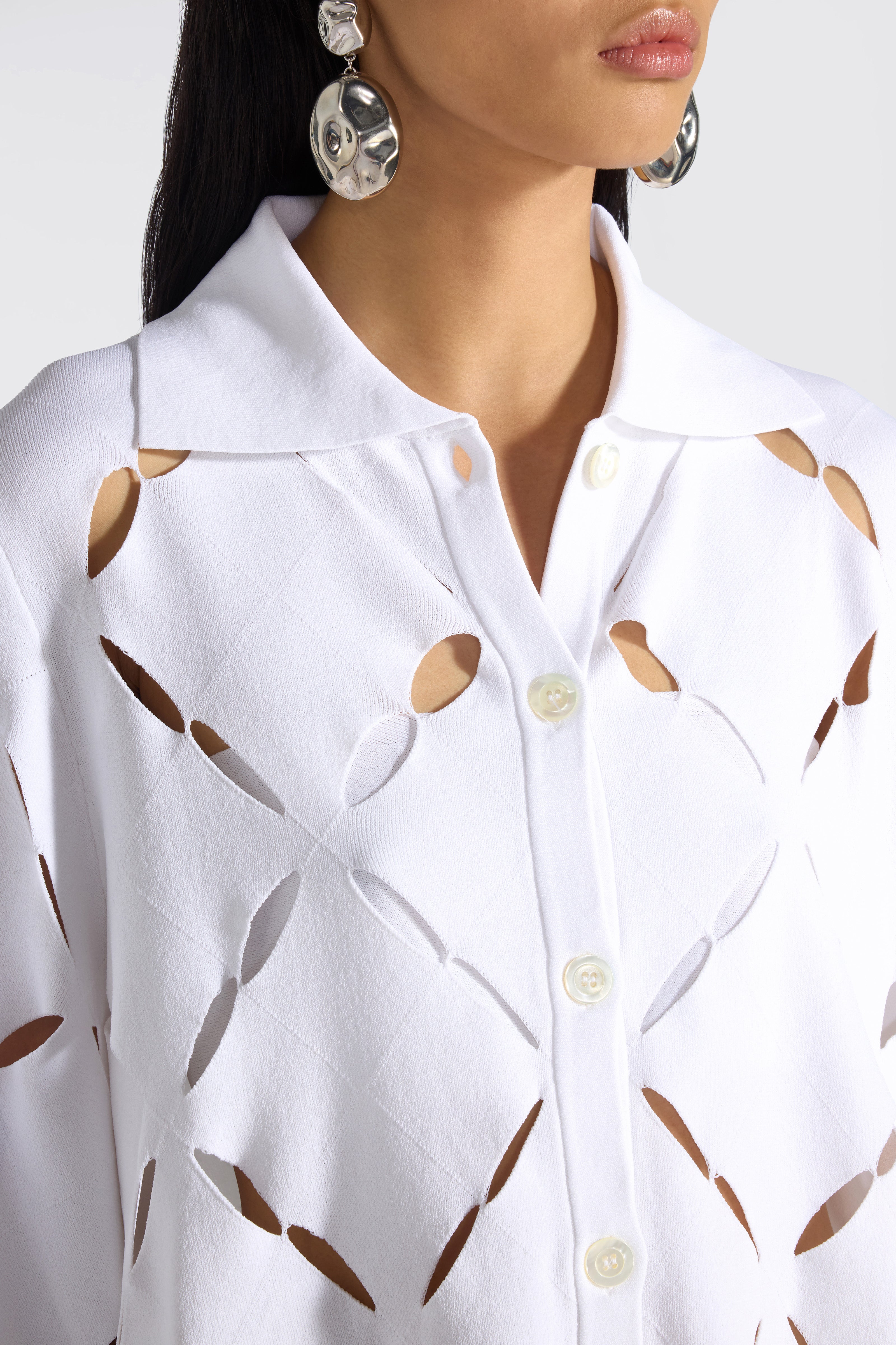Liviana Conti Maglieria Cardigan Miranda cardigan blanc viscose