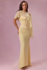Oh Polly Velina cape chiffon beurre taille unique