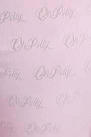 Oh Polly 8324 crop top rose lemonade à bretelles