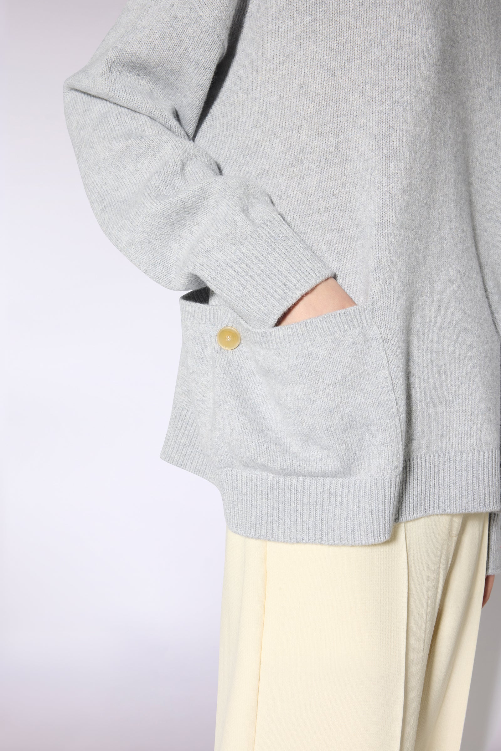 Liviana Conti Maglieria Beca pull gris clair chiné