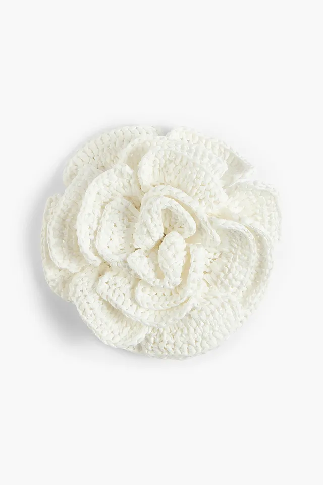 Liviana Conti Bijoux Spilla Clea broche raphia rose naturelle