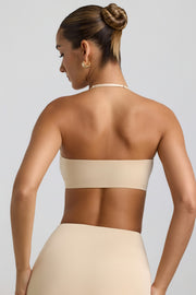 Oh Polly Jerika bralette halterneck crème jersey 6 cm