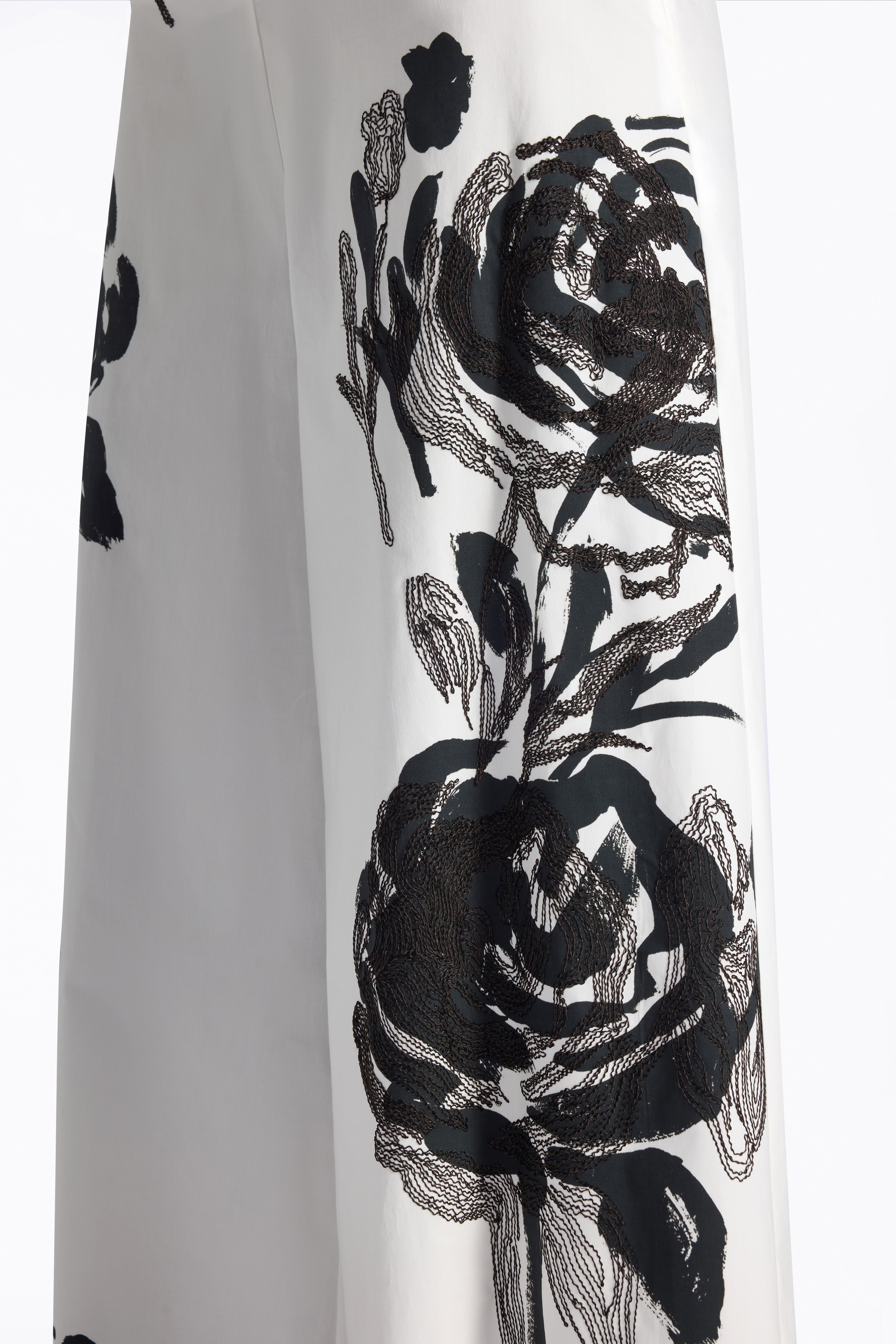 Liviana Conti Pantaloni Zane pantalon large blanc/noir