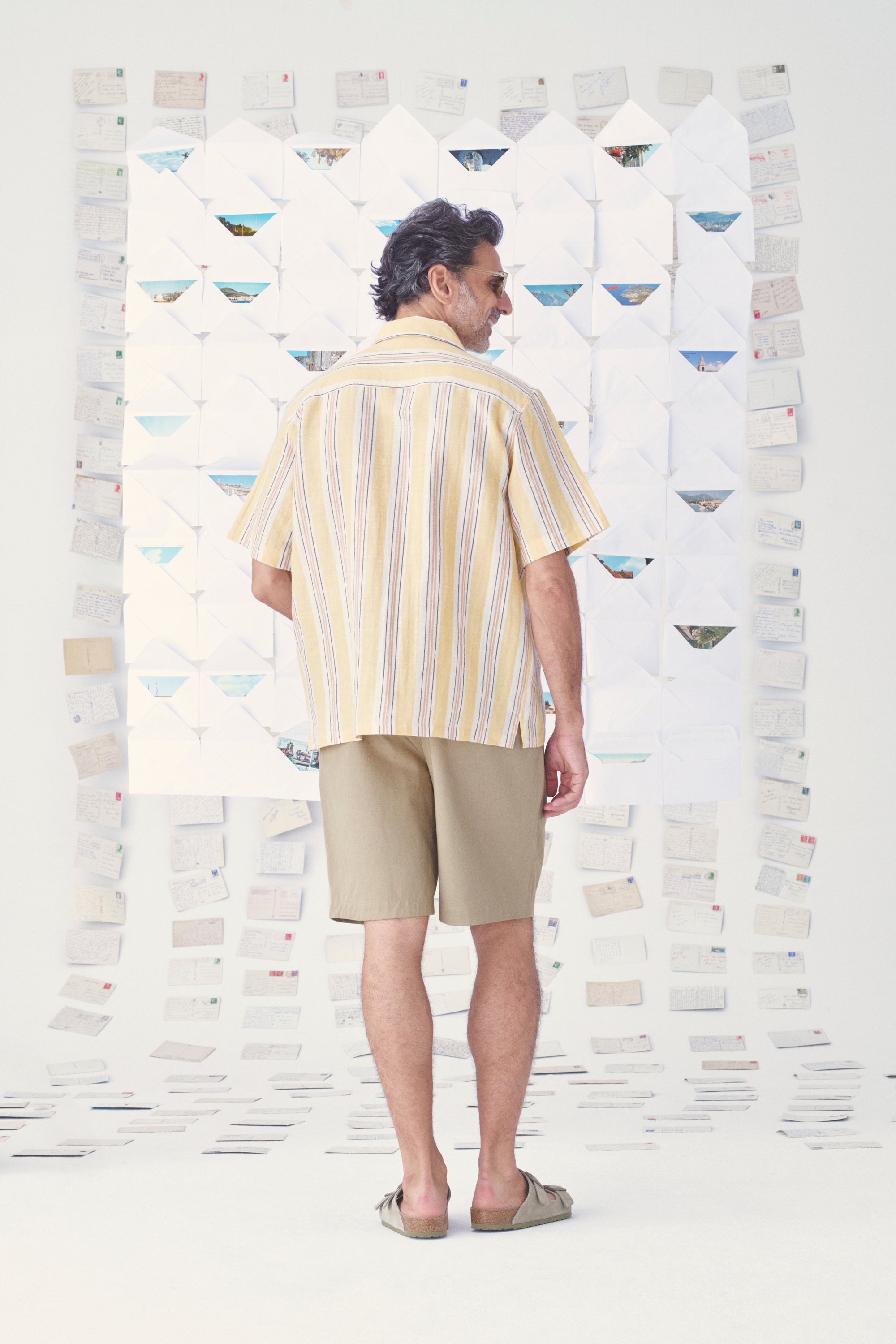MII Carte postale chemise Shin Cyclades chemise lin S à XL