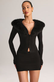 Oh Polly Skirts mini jupe Tova noire maille
