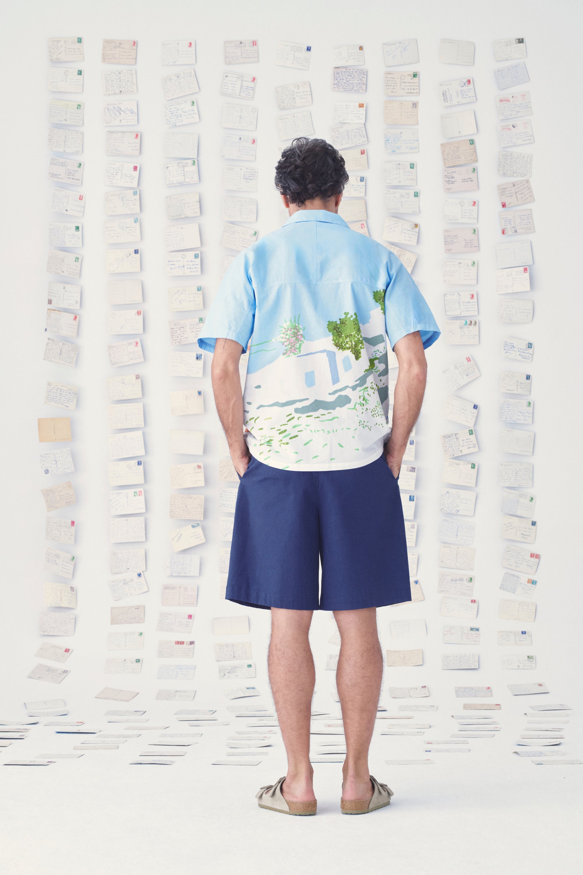 Mii en carte postale Chemise Anthony chemise Les Cyclades coton