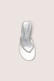 Oh Polly Coco Sandale Talon Argent 8 cm strass