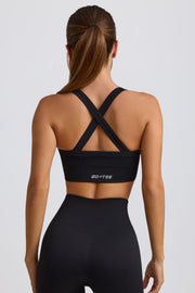 Oh Polly Super Sculpt BT2472 brassière sport noir sans coutures