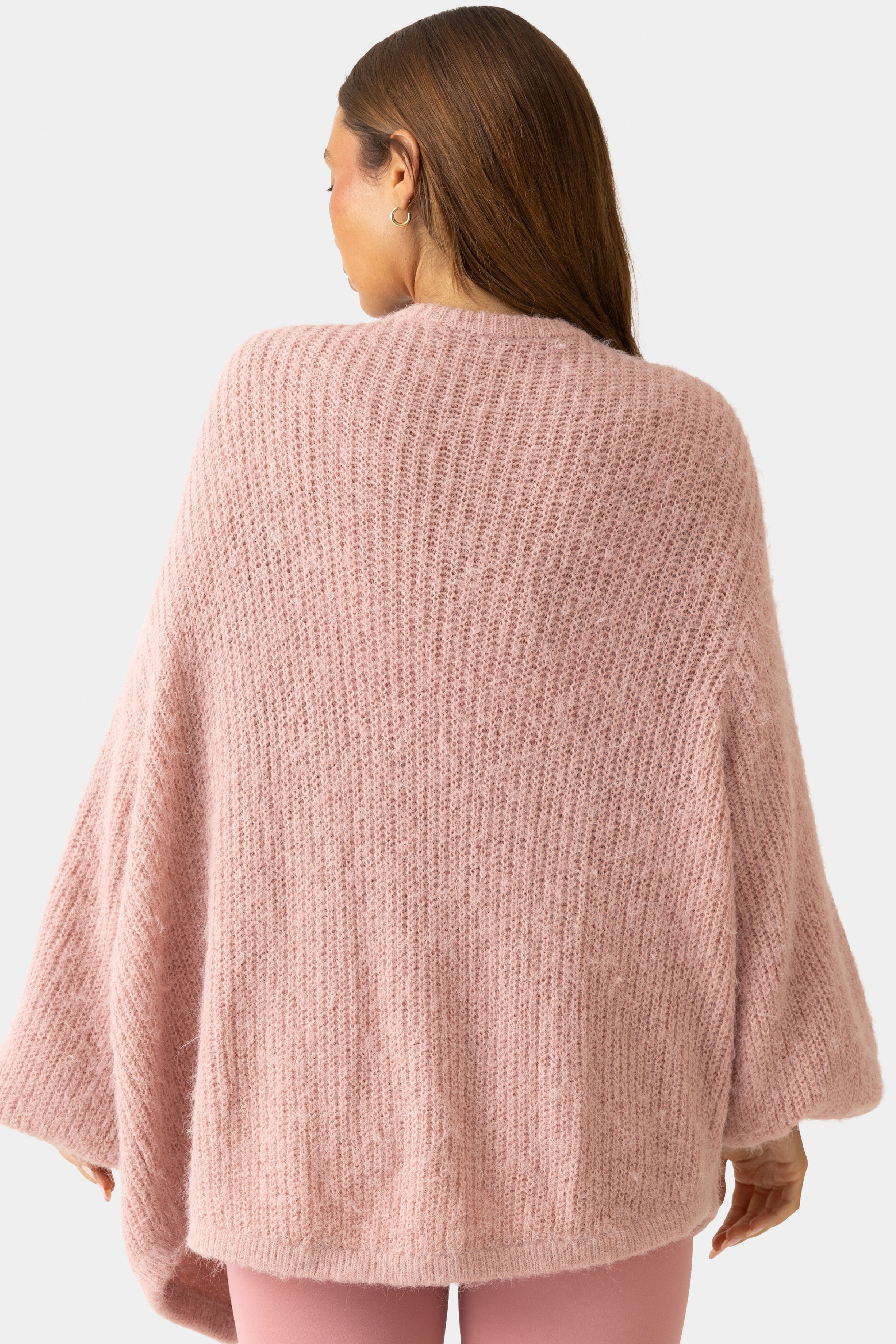 Oh Polly Bo+Tee gilet maille douce rose ballet S