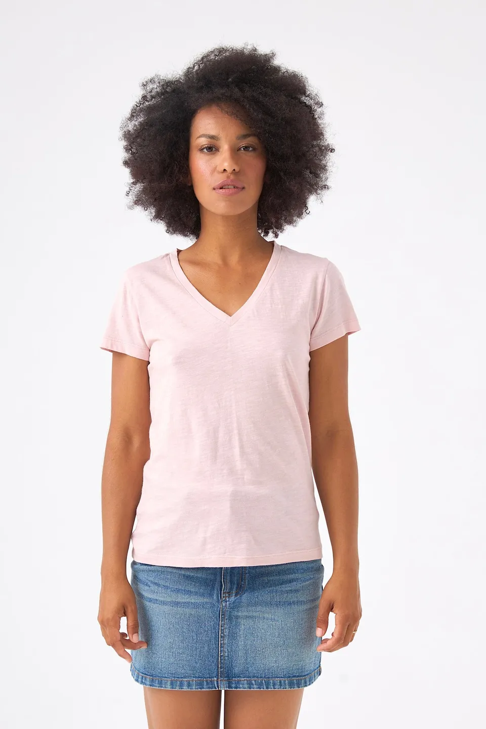 Chicosoleil Roxane tee-shirt rose romance S flanelle coton