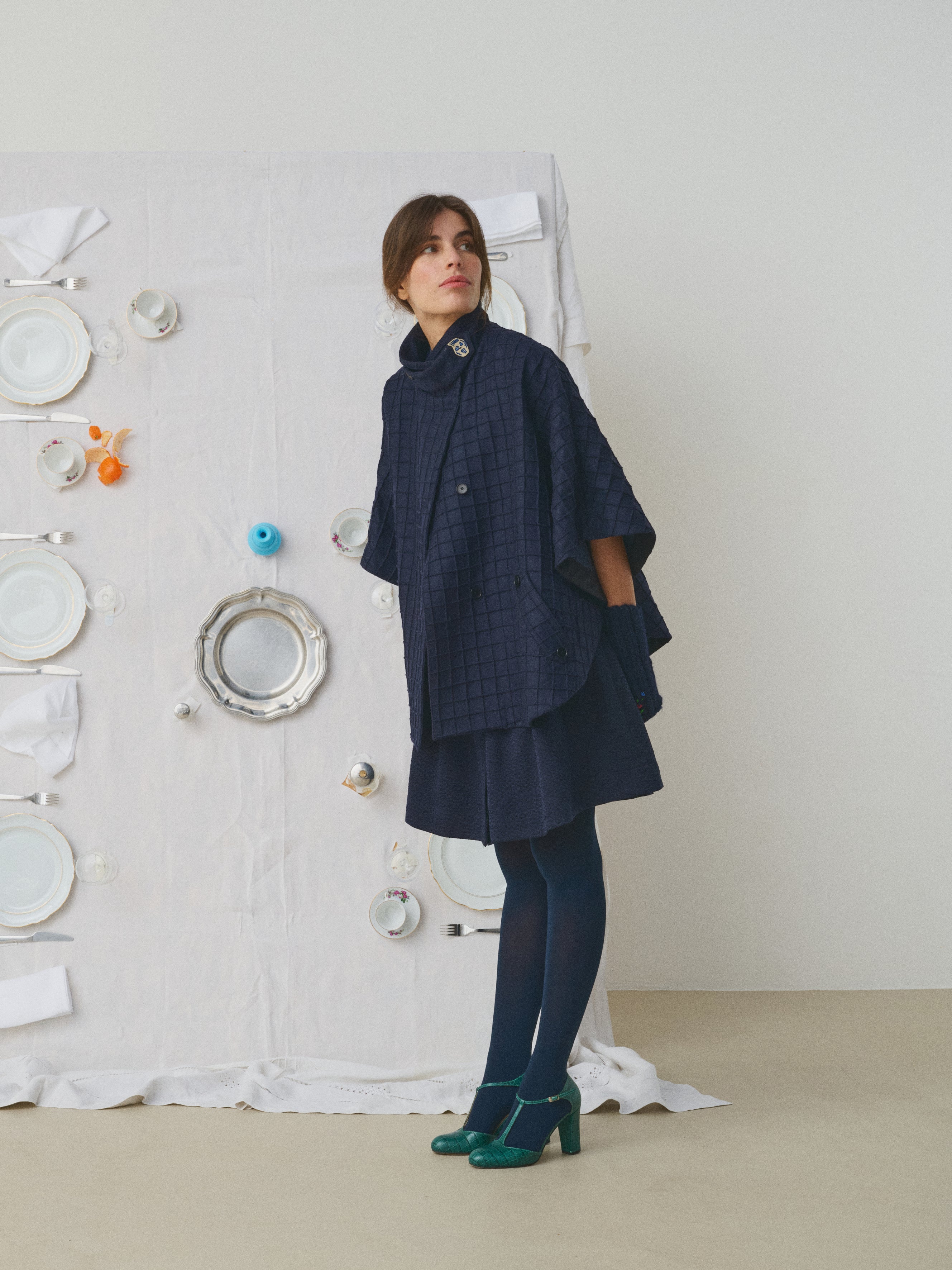 MII À table cape Les Unis femme bouton céramique