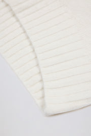 Oh Polly Knitwear Pull Soft Knit Oversized Coconut col roulé