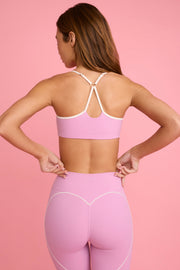 Oh Polly Bo+Tee BT2097 brassière sport rose poudré maintien léger