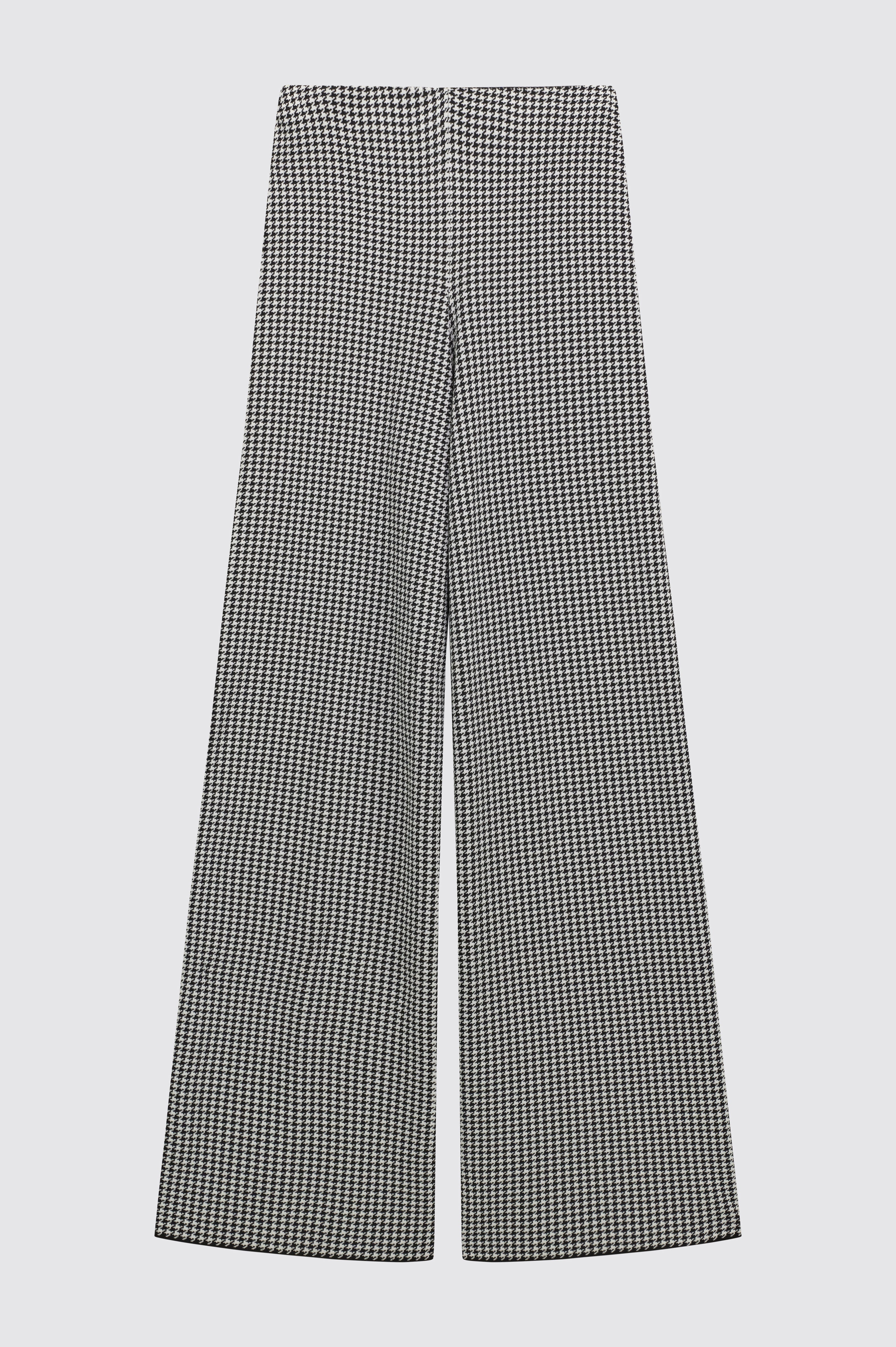 Liviana Conti Thiago pantalon palazzo pied de poule noir