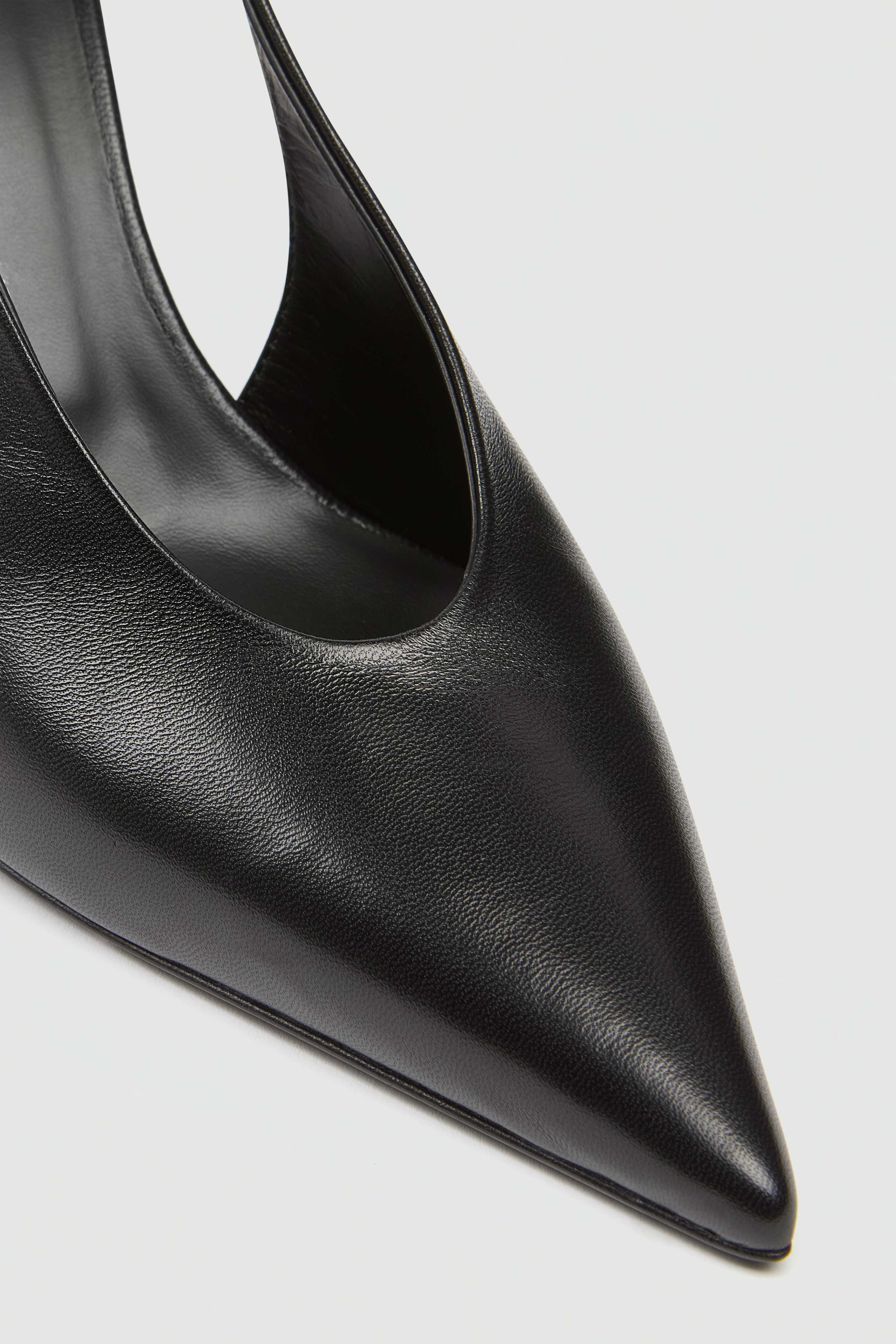 Liviana Conti Carla slingback cuir noir 38 talon 8cm