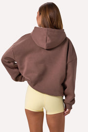 Oh Polly Knitwear Hoodie oversize BT02578 Cocoa coton