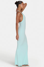 Oh Polly ButterCloud robe maxi menthe moulante stretch