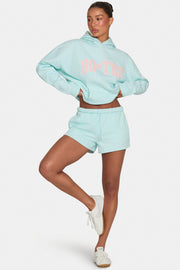 Oh Polly Shorts sweat short menthe pois décontracté