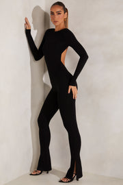 Oh Polly Rumer 5833 combinaison noire col montant modal