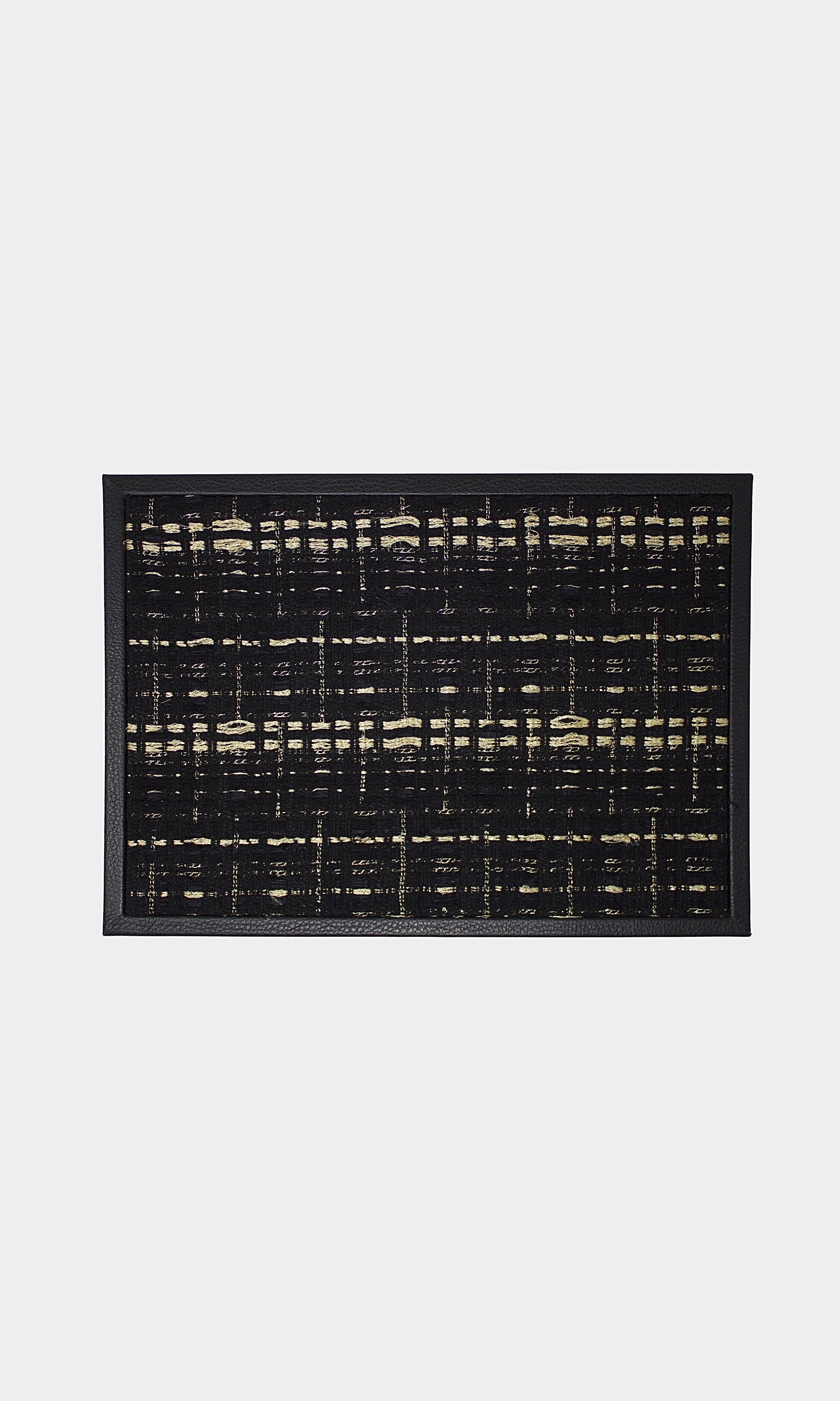 The Ethiquette Maison Backgammon Empyrée cuir tweed 50 cm