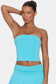 Oh Polly ButterCloud top tube bandeau aqua double