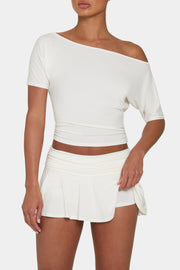 Oh Polly ButterCloud Mini Jupe-Short Coconut jupe