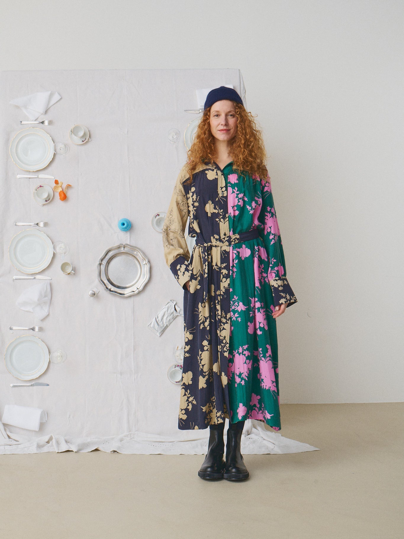 MII À table robe Venus Vaisselle robe soie XS à XXXL
