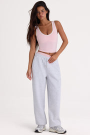 Oh Polly jogging coton gris marl coupe relax