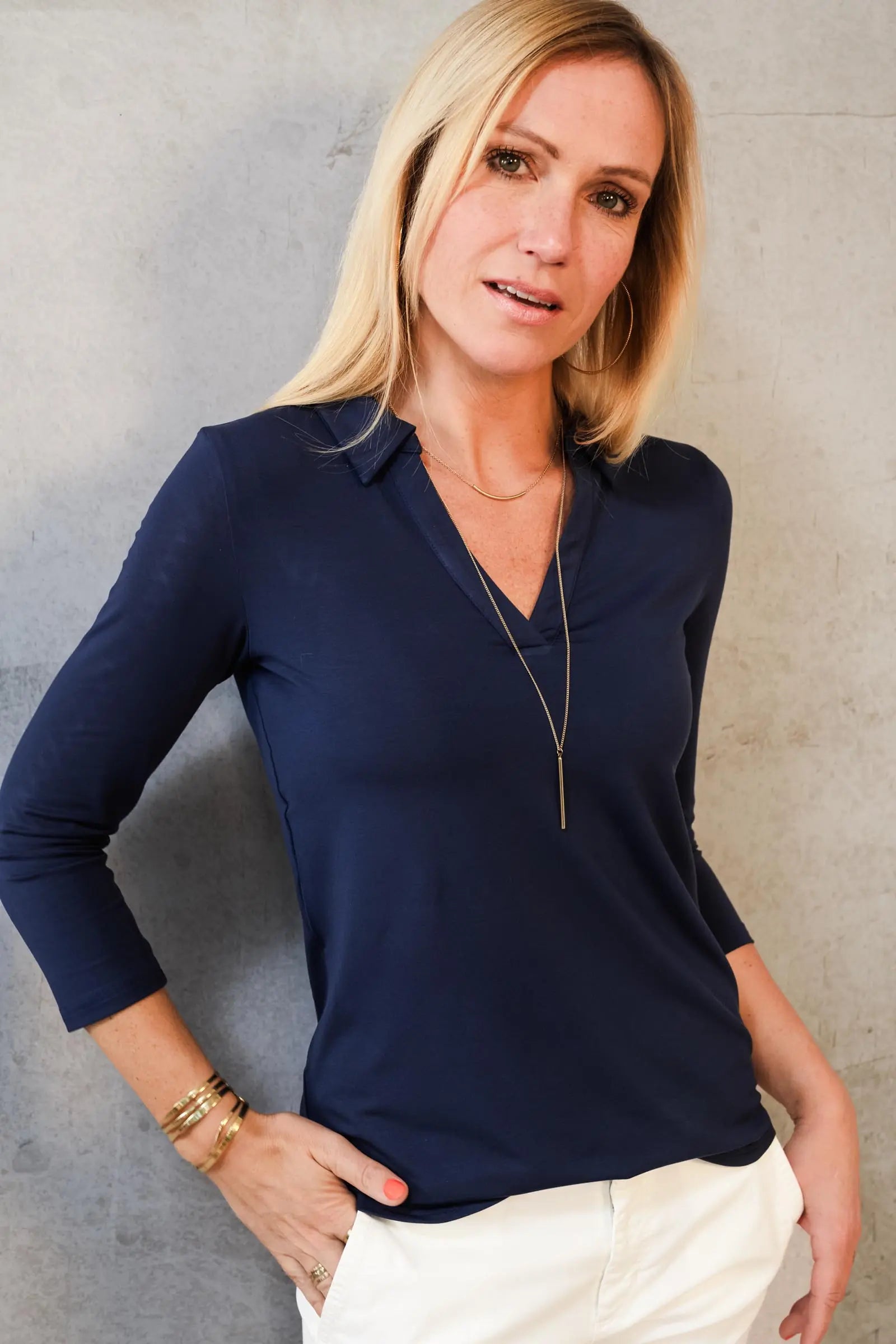 Thelma & Rose Candice polo-chemise noir 34
