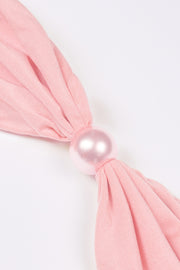 Oh Polly Swim Mana Bikini Top haut bikini rose clair perles