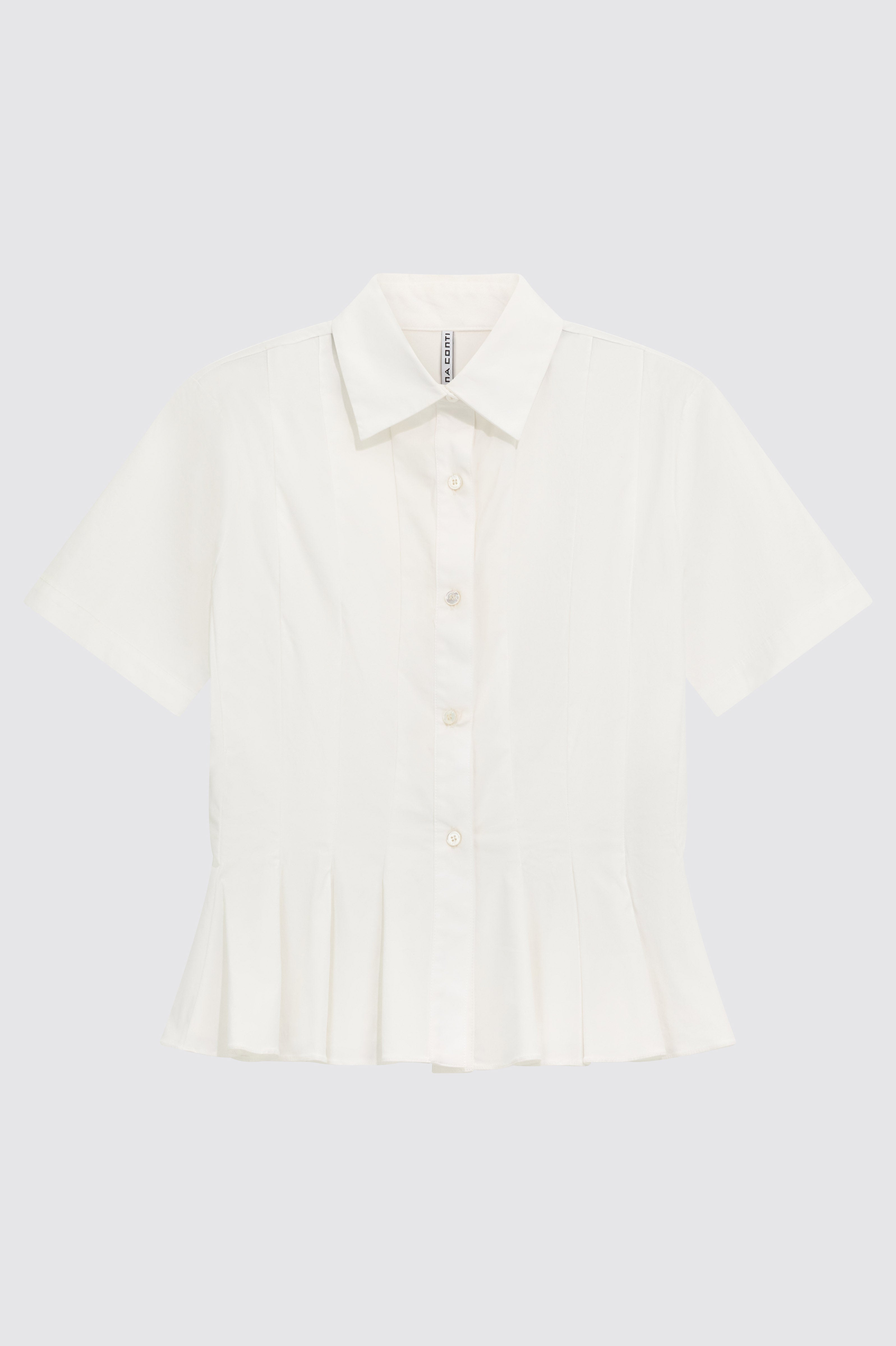 Liviana Conti Holly chemise blanche popeline manches courtes