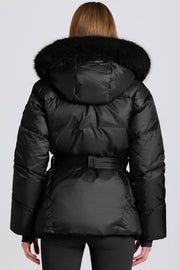 Oh Polly BT2390 veste ski noire imperméable 18k