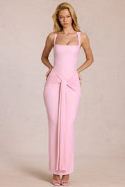Oh Polly Nayeli 16149 Robe Maxi Blossom Pink Jersey