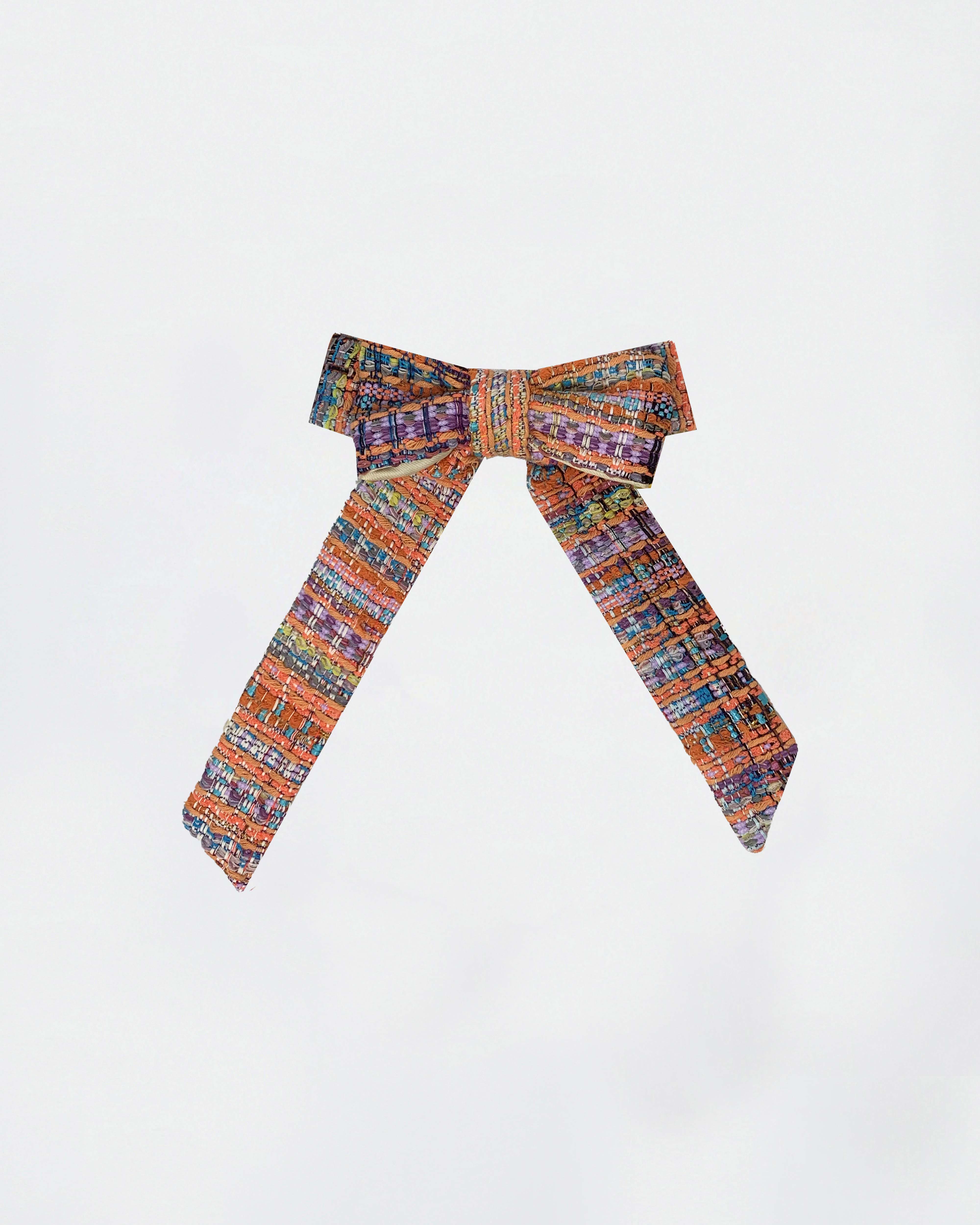 The Ethiquette Accessoires Artemis Bow barrette noeud tweed