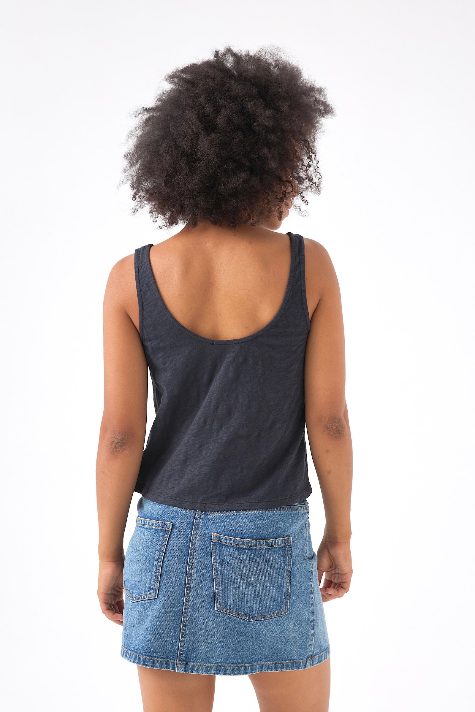 Chicosoleil Daren tee-shirt coton Noir Charcoal