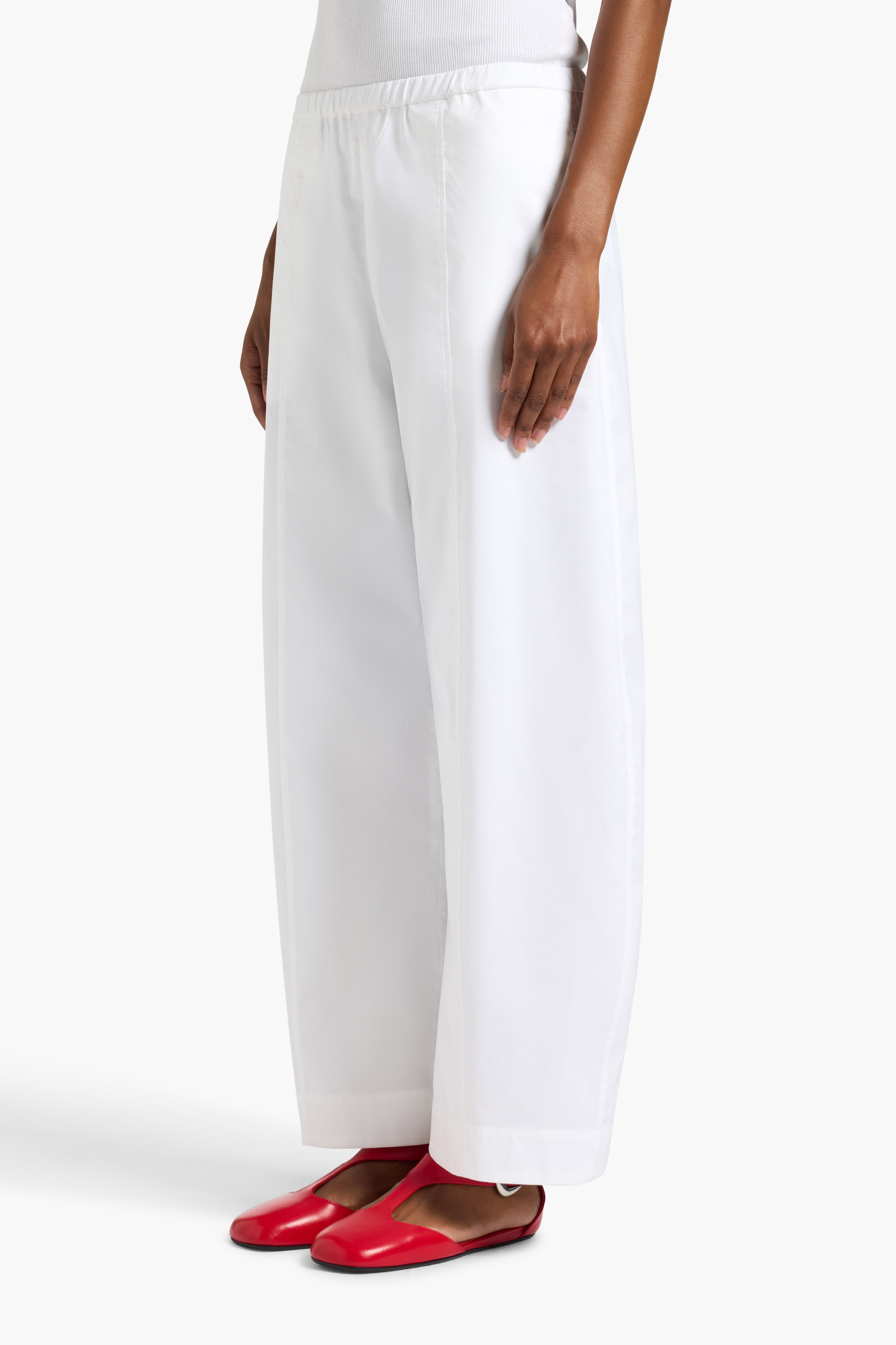 Liviana Conti Joseph pantalon balloon blanc popline stretch