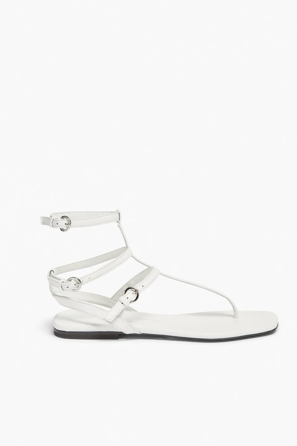 Liviana Conti Clarissa A6SC66 sandales plates Blanc cuir