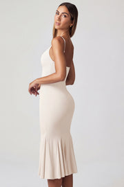 Oh Polly Elowen robe midaxi ivoire col V 13828