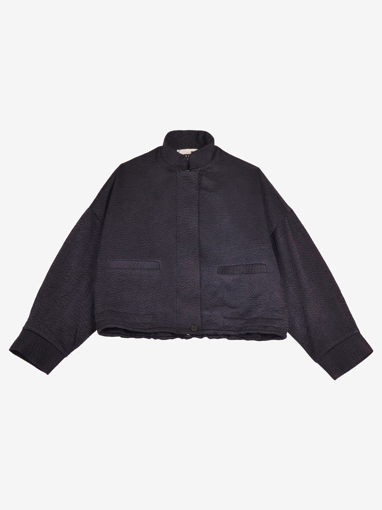 Mii à table Veste Liv Les Unis veste femme soie marine