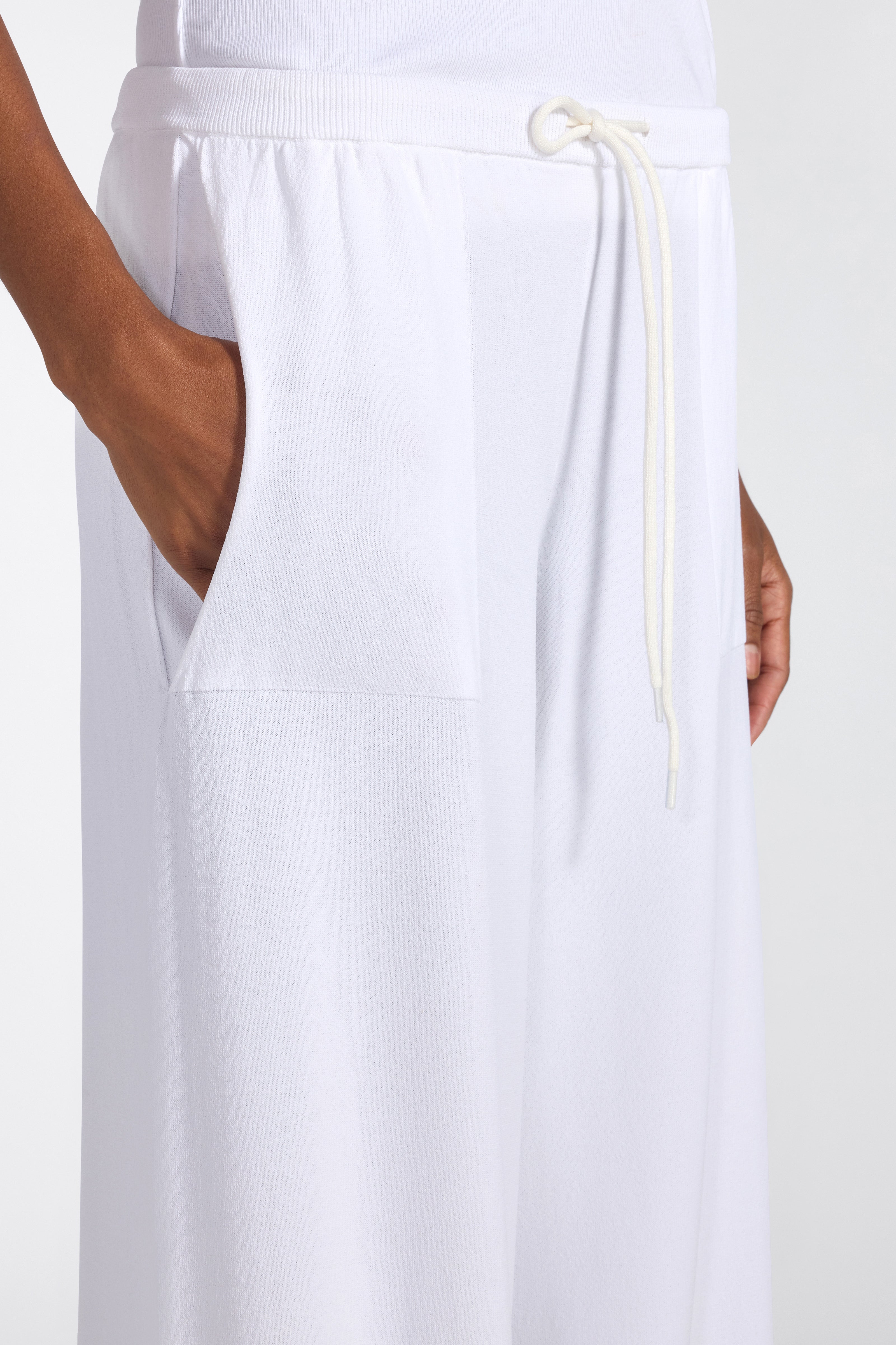 Liviana Conti Brad pantalon baggy blanc viscose stretch