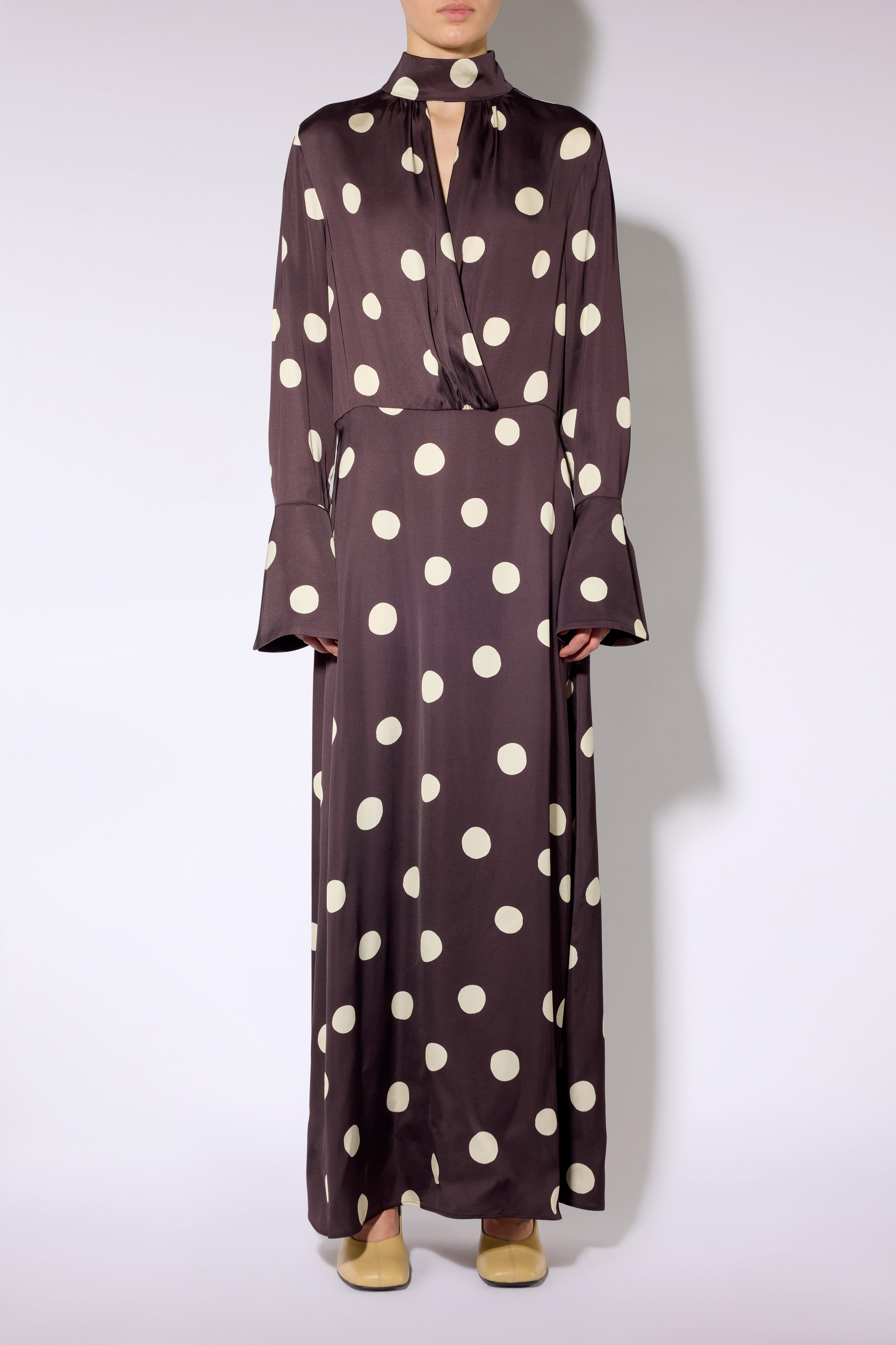 Liviana Conti Aivita robe pois grande espresso automne