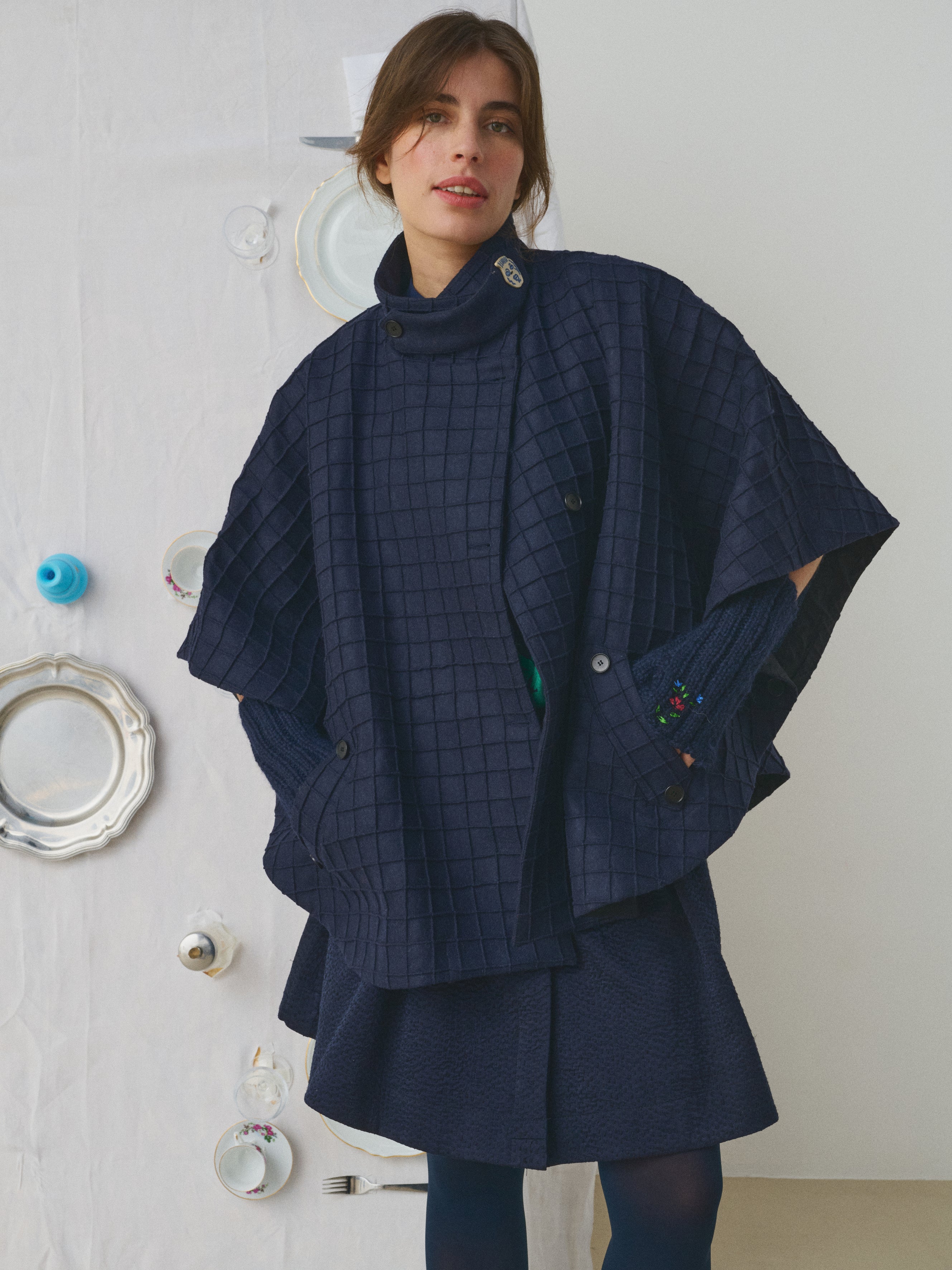MII À table cape Les Unis femme bouton céramique