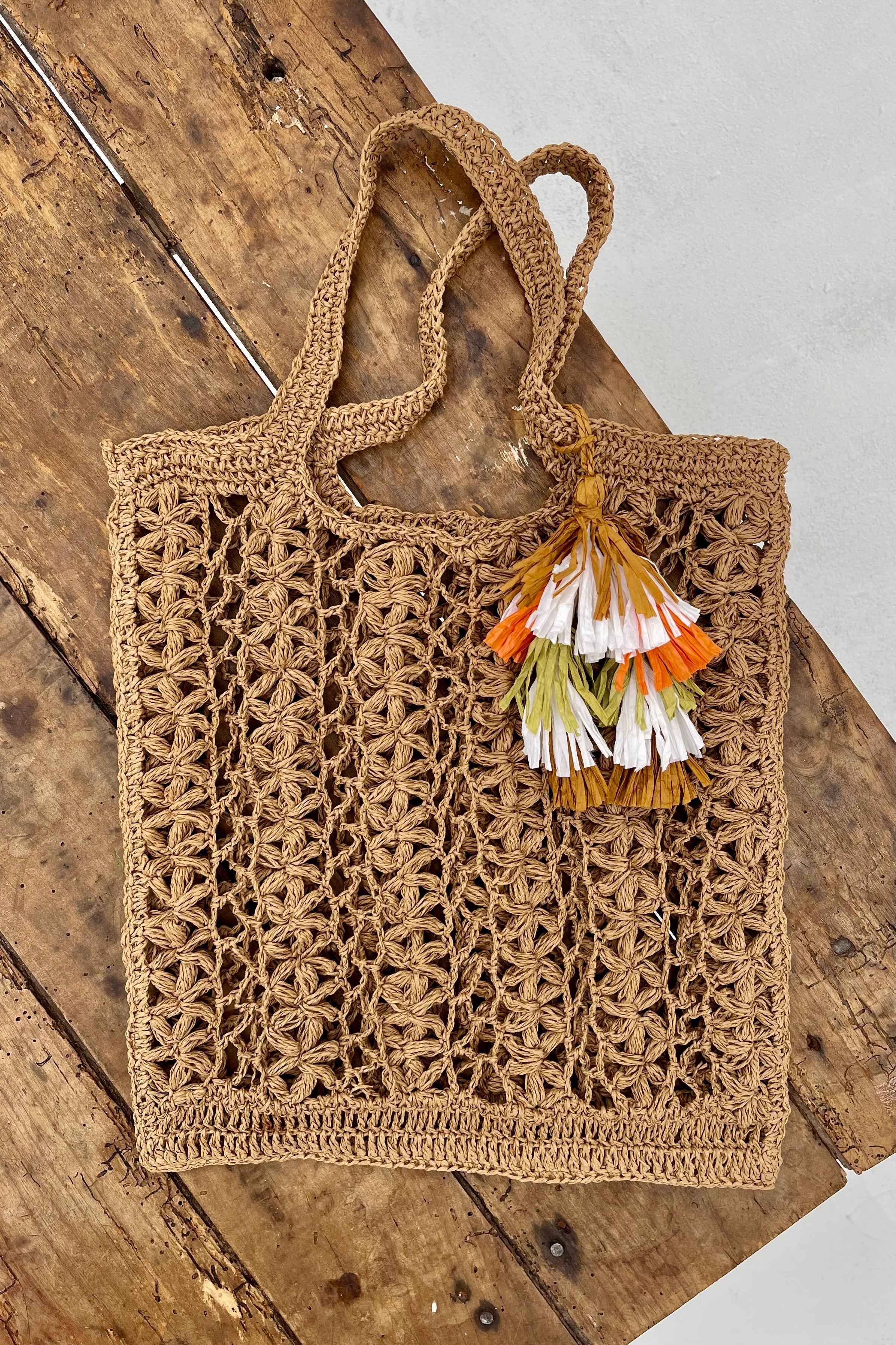 CHICOSOLEIL SACS & PANIERS Sac KIMI panier raffia naturel