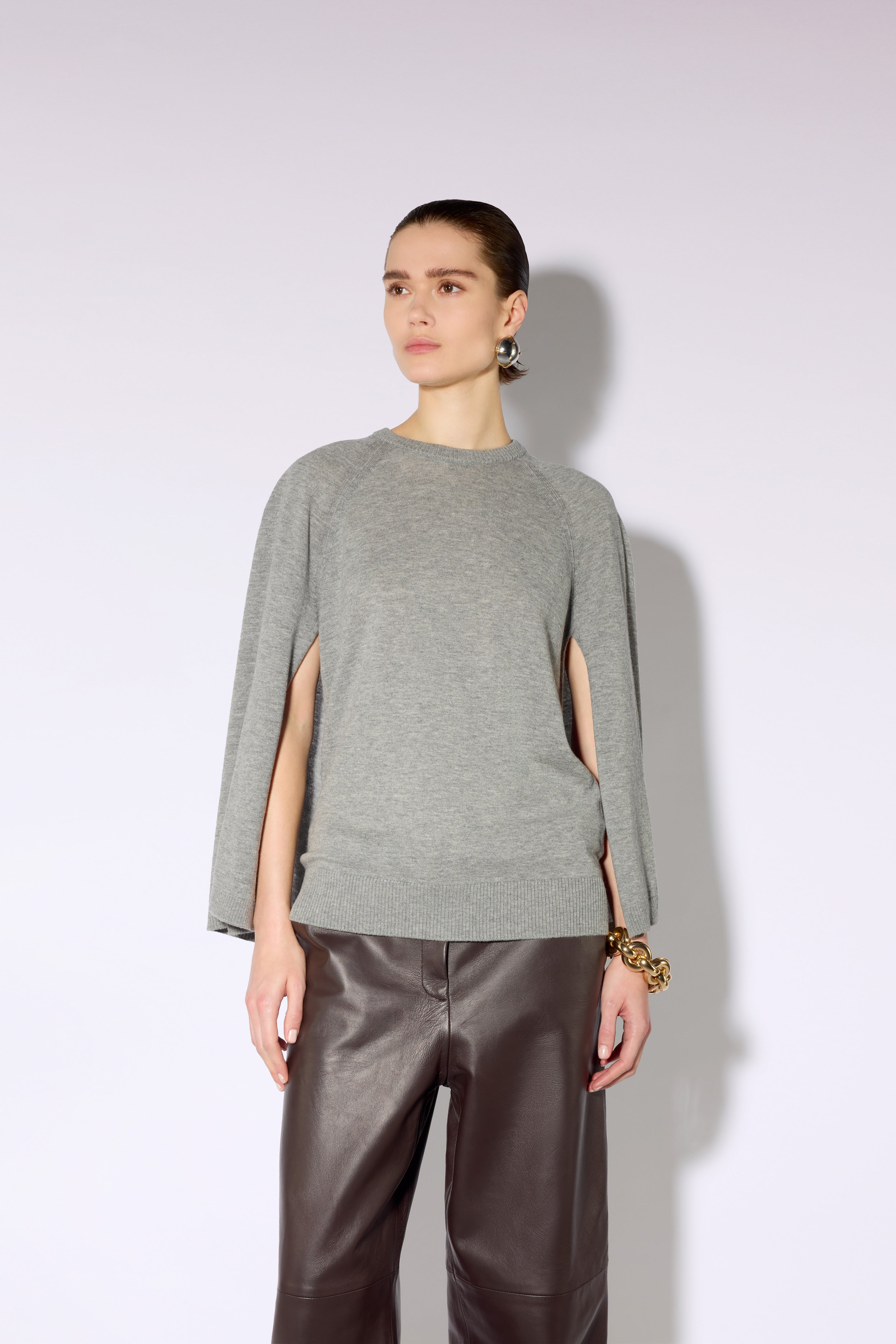 Liviana Conti Malika pull maille Gris Mélange taille M