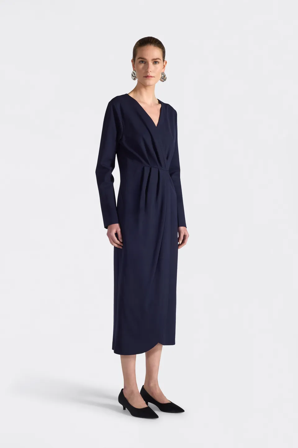 Liviana Conti Pamela robe midi portefeuille nuit