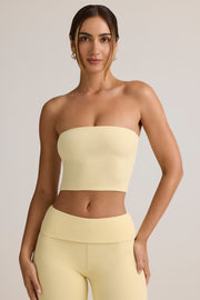Oh Polly Verna top bandeau crop beige butter modal