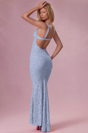 Oh Polly Lillienne robe dentelle bleu ciel sirène