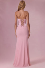 Oh Polly Avielle 15980 robe satin blush corset