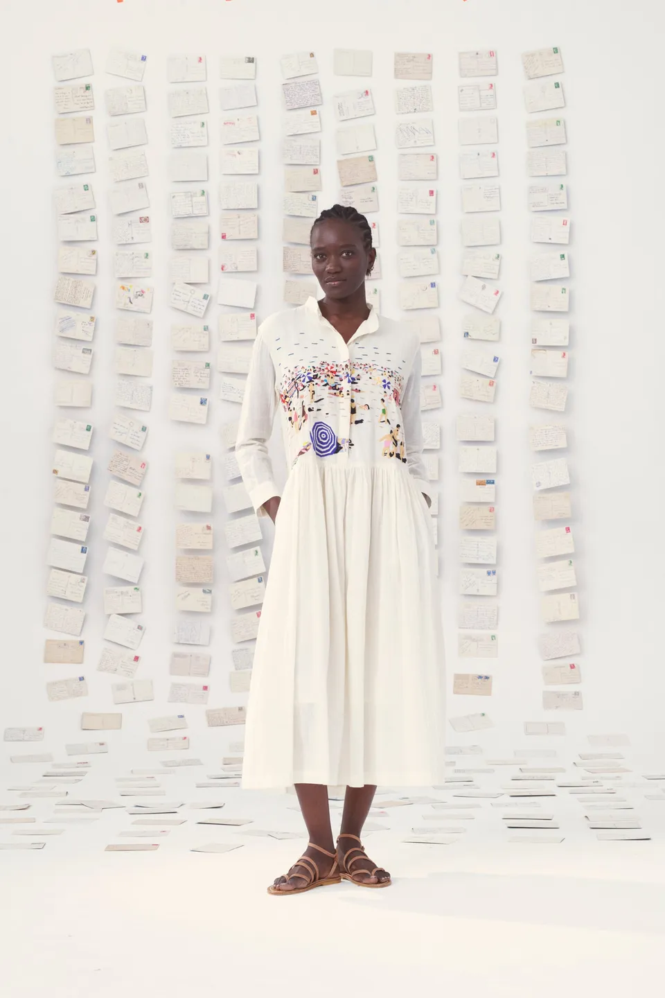 Mii en carte postale Tara robe longue coton Taille M
