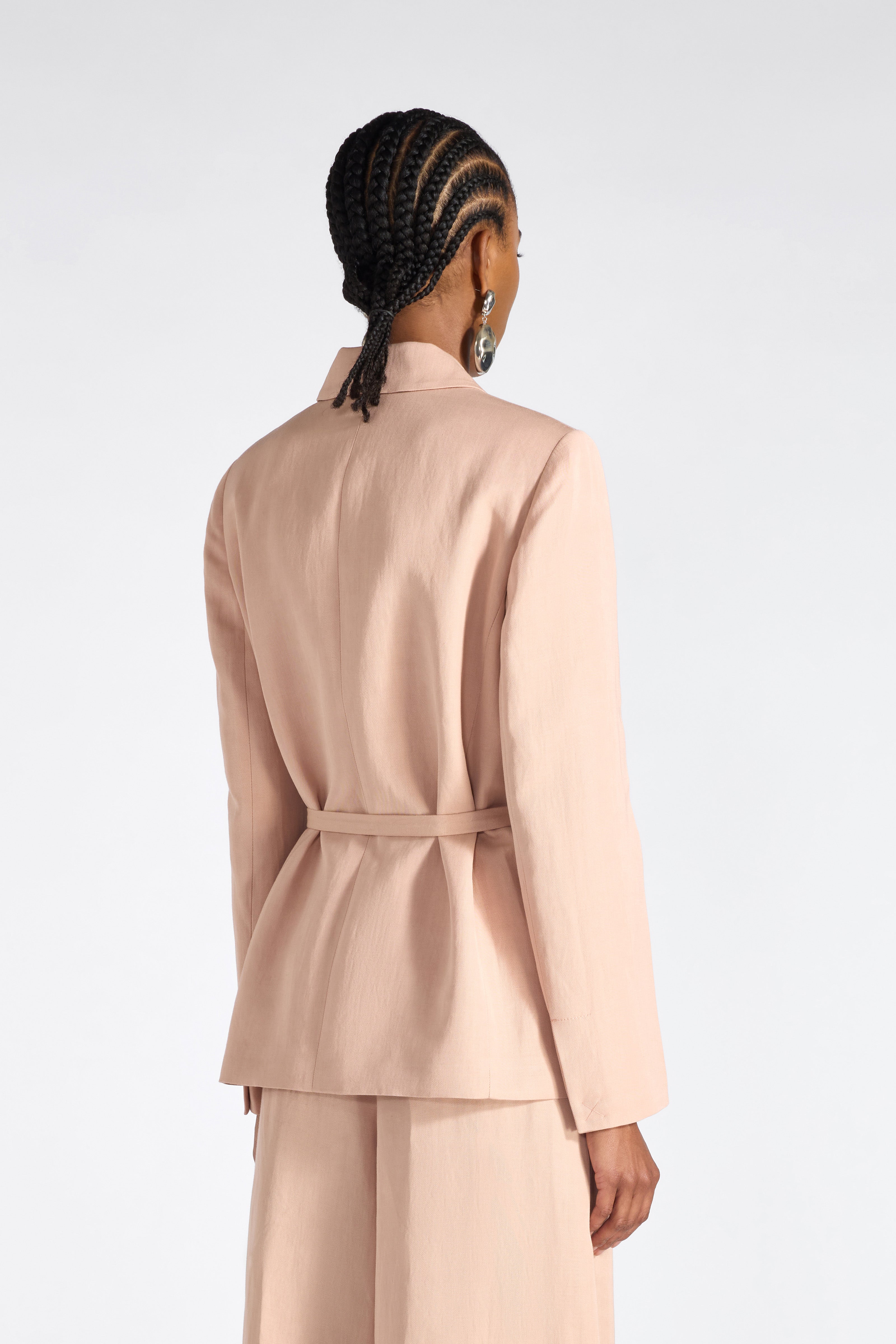 Liviana Conti Brain blazer rose dust viscose lin